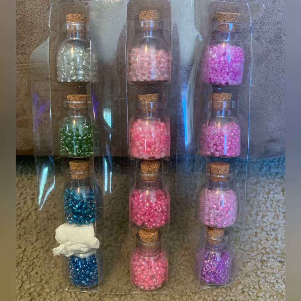Seed Bead Mixed Color Jars